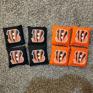 Black and Orange Logo Bean Bags